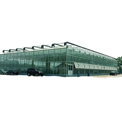 3.8m-9.8m Ridge Height Glass Solar Greenhouse for Customer Requirements